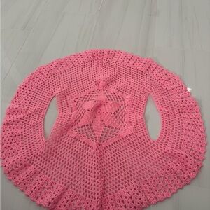 Pink Crochet Women Top